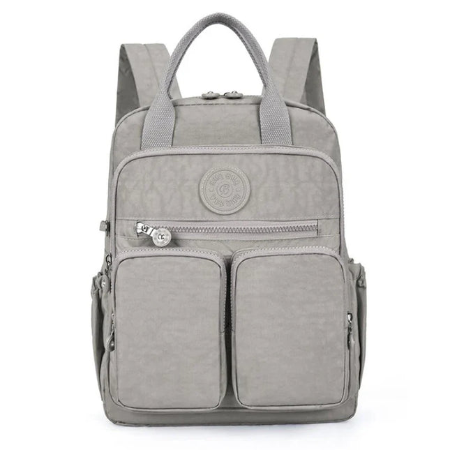 Kleiner Damen-Rucksack gelb Crinkle-Nylon