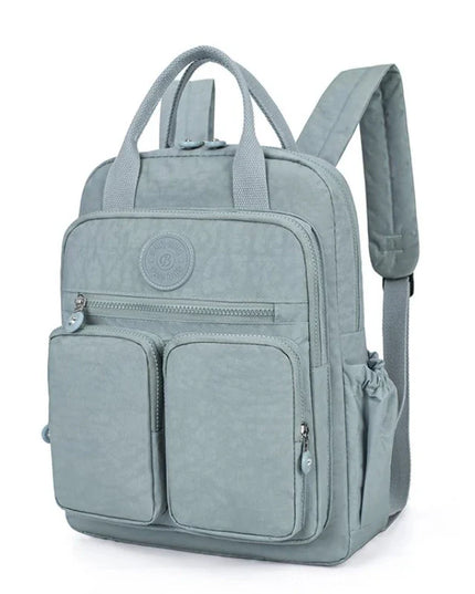 Kleiner Damen-Rucksack gelb Crinkle-Nylon