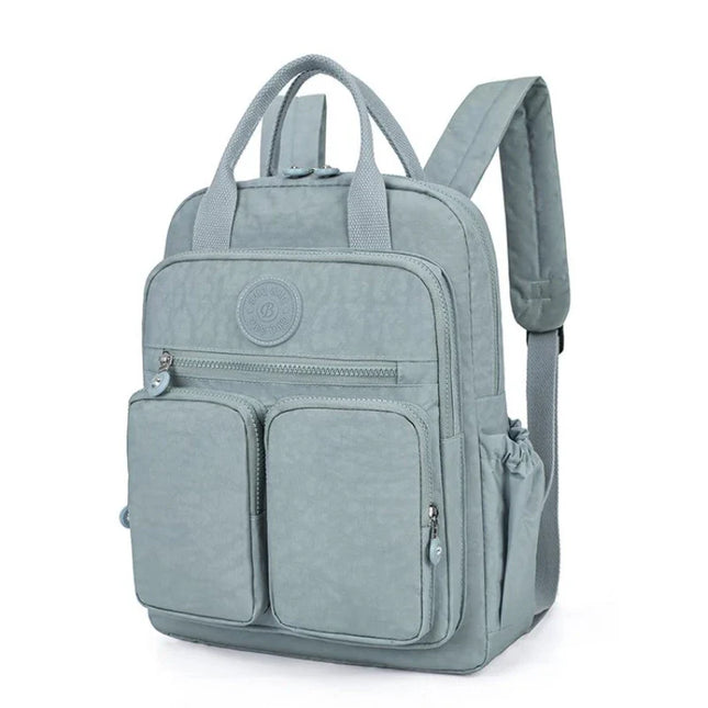 Kleiner Damen-Rucksack gelb Crinkle-Nylon