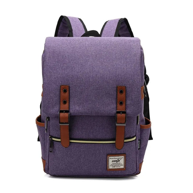 Vintage Rucksack 16 Zoll mit Lederschnallen