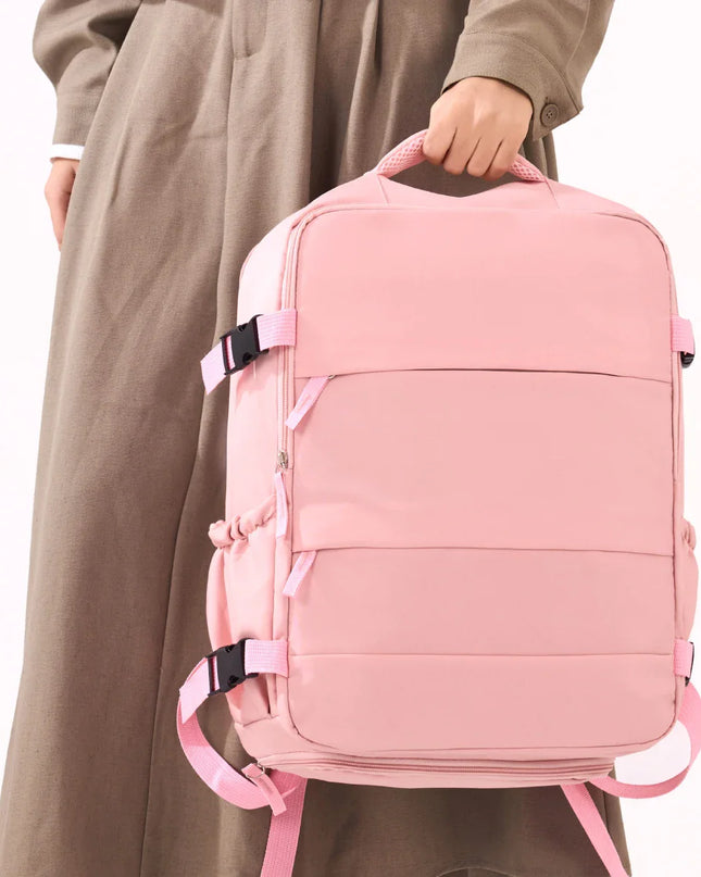 Zweiteiliger Damen-Rucksack creme und braun