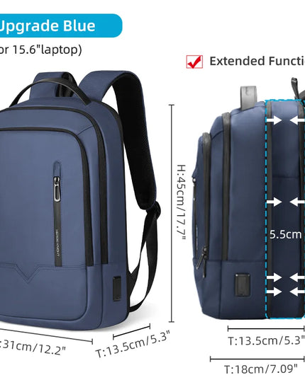 Slim Rucksack erweiterbar 12-19 cm Herren