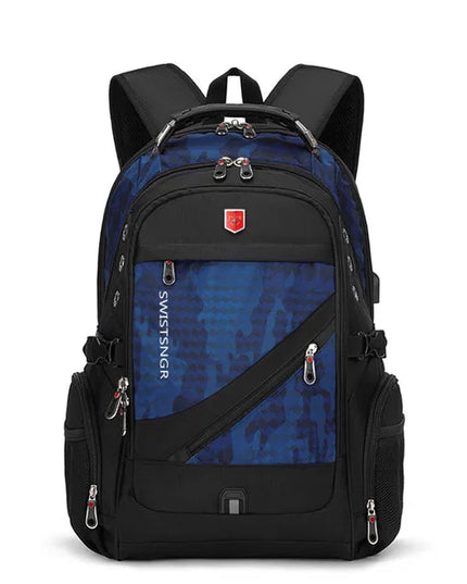 Swiss Rucksack gross 15-17 Zoll Schloss USB