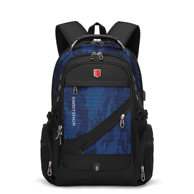 Swiss Rucksack gross 15-17 Zoll Schloss USB