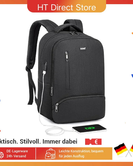 KONO Business-Rucksack DE-Lager meliert