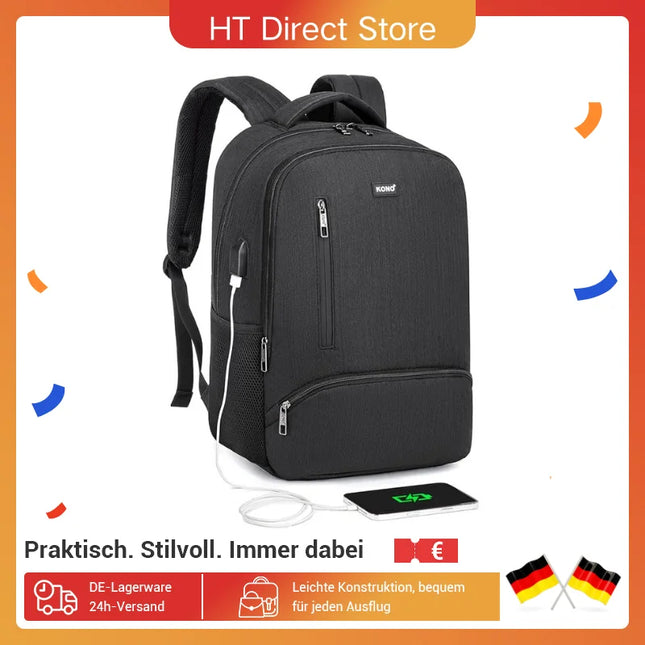 KONO Business-Rucksack DE-Lager meliert