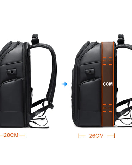 Laptop Rucksack: FENRUIEN Wasserdichter 16 Zoll Rucksack mit USB