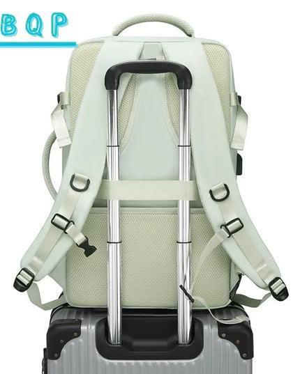 Moderner Daypack-Rucksack mint Schuhfach