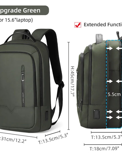 Slim Rucksack erweiterbar 12-19 cm Herren
