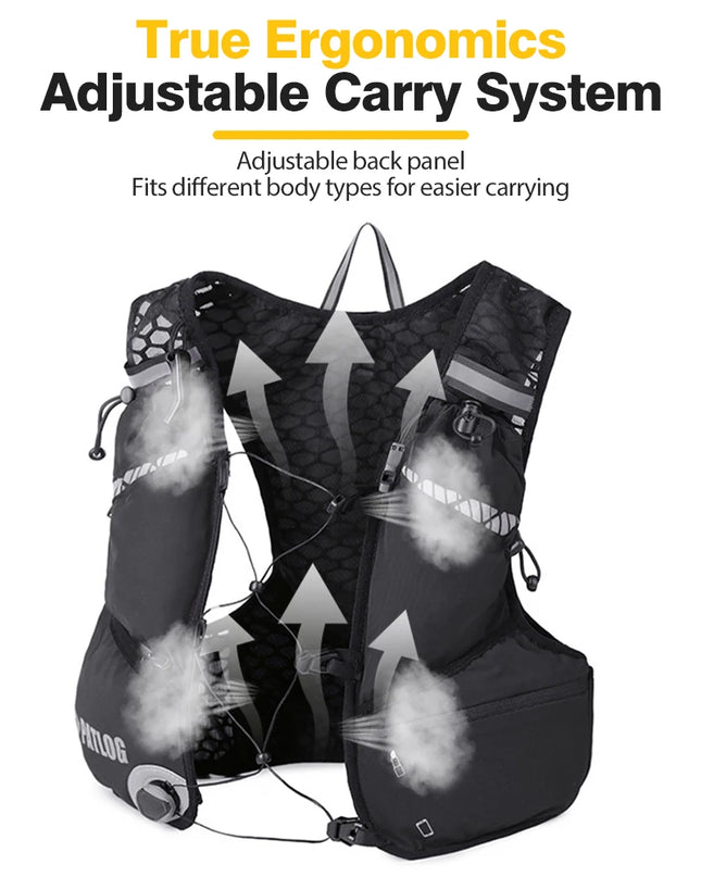 Praktischer Fahrrad-Rucksack ergonomisch