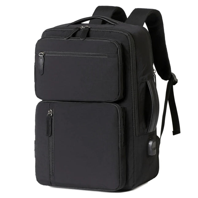 Erweiterbarer Reise-Rucksack beige Koffer