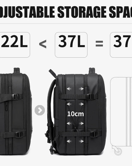 Erweiterbarer Rucksack 17.3 Zoll 45L