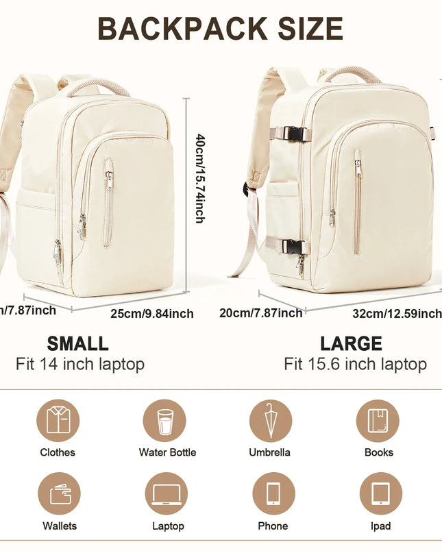 Grosser Damen Reise-Rucksack mit Trolley