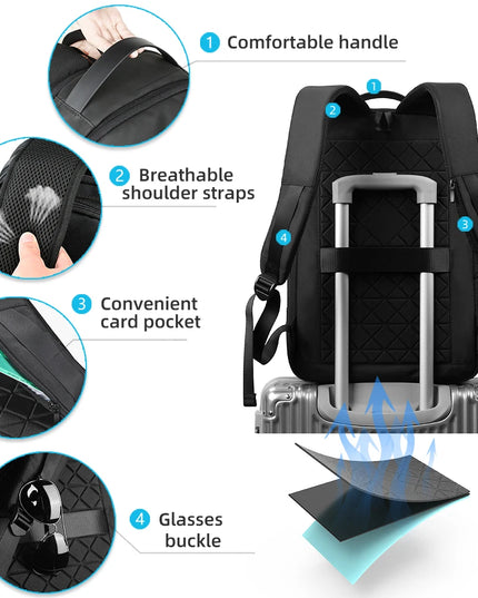 Slim Rucksack erweiterbar 12-19 cm Herren