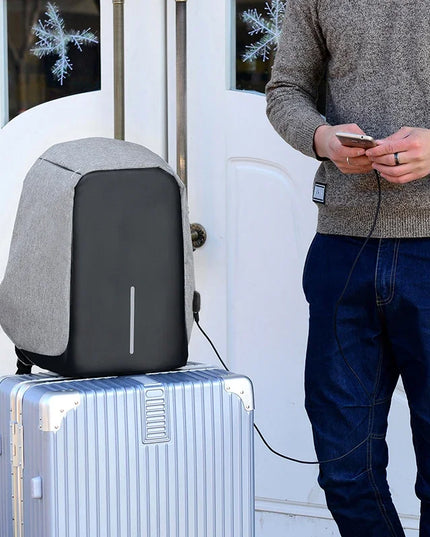 Zweifarbiger Anti-Diebstahl Rucksack USB