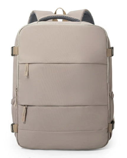 Zweiteiliger Damen-Rucksack creme und braun