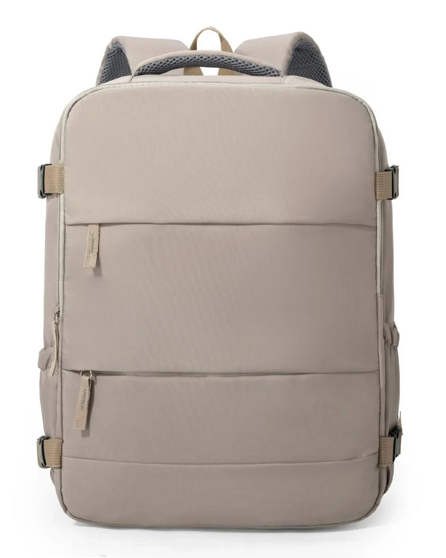 Zweiteiliger Damen-Rucksack creme und braun
