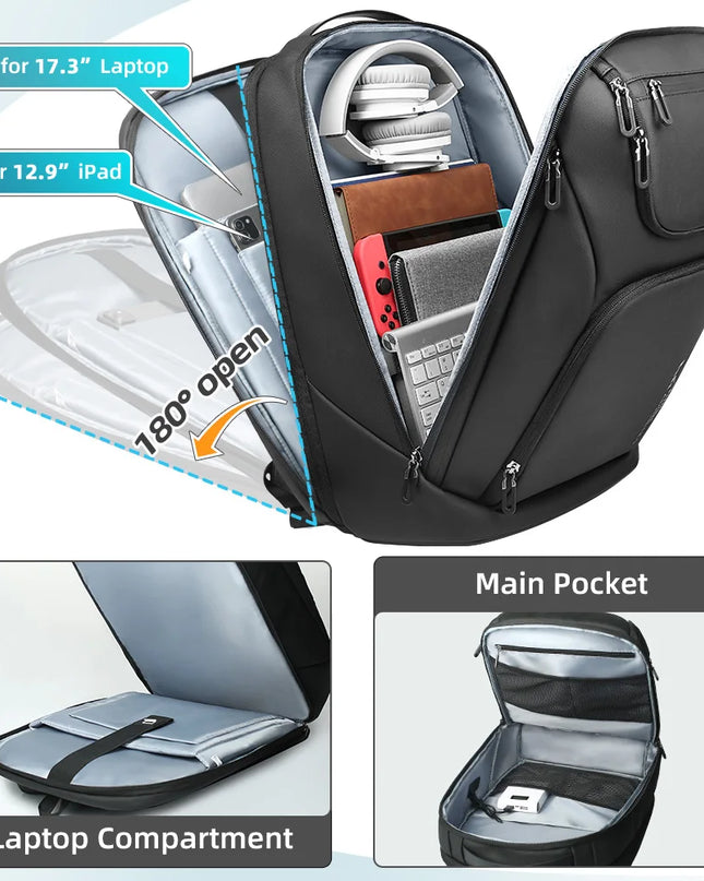 Moderner Business-Rucksack 17.3 Zoll gross
