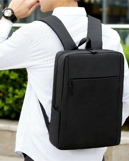 Schlichter Business-Rucksack grau meliert