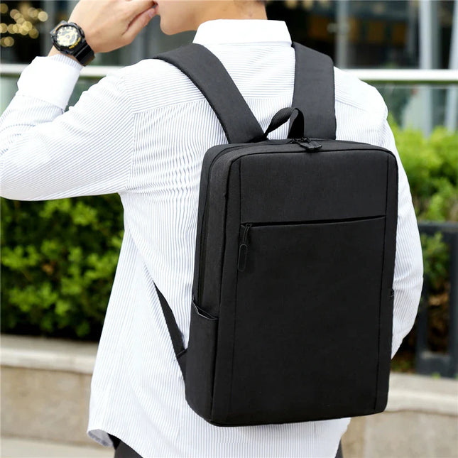 Schlichter Business-Rucksack grau meliert