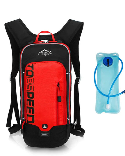 Outdoor-Rucksack neongruen Trinkblase