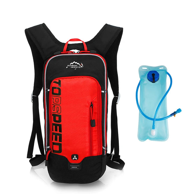 Outdoor-Rucksack neongruen Trinkblase