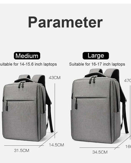 Minimalistischer Rucksack Herren grau