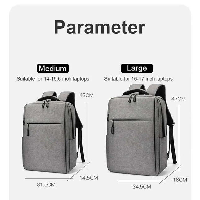 Minimalistischer Rucksack Herren grau