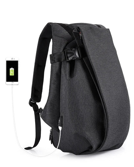 Design-Rucksack Tropfenform 17 Zoll grau