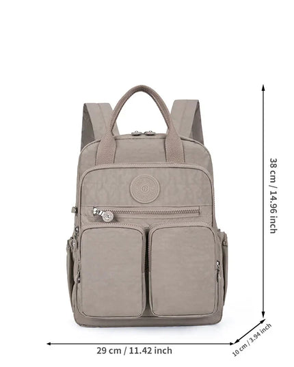 Kleiner Damen-Rucksack gelb Crinkle-Nylon