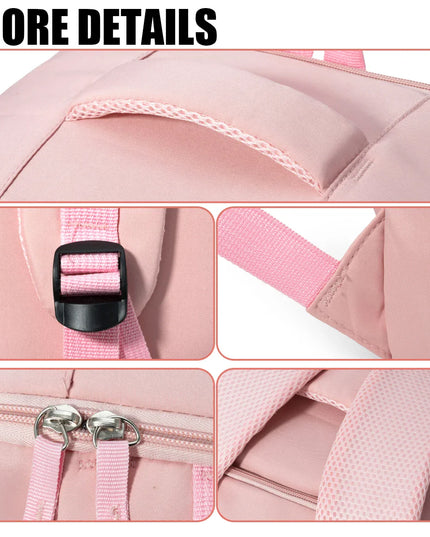 Zweiteiliger Damen-Rucksack creme und braun