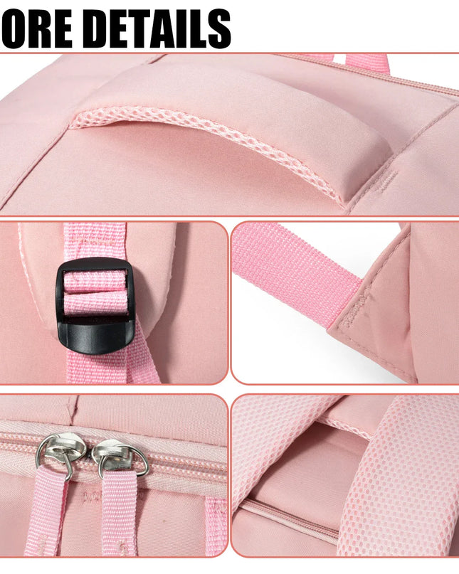 Zweiteiliger Damen-Rucksack creme und braun