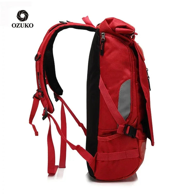Sportlicher Rolltop-Rucksack farbig