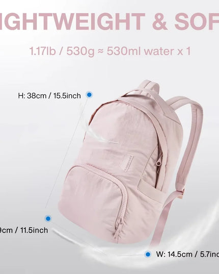 Kleiner Damen-Rucksack 13 Zoll rosa leicht
