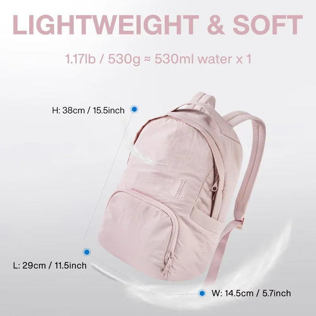 Kleiner Damen-Rucksack 13 Zoll rosa leicht