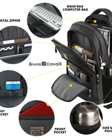 Laptop Rucksack für Business & Reise – 15.6/17 Zoll, Diebstahlschutz