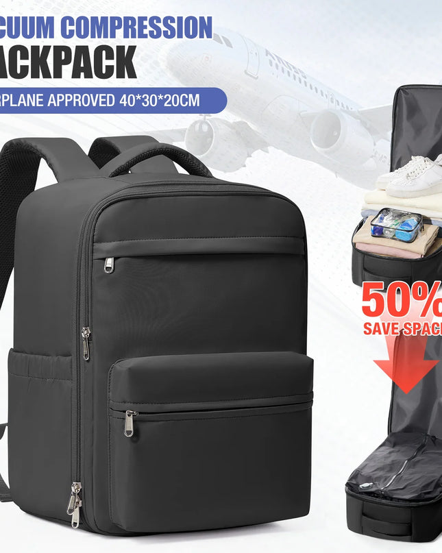 Reise-Rucksack mit Vakuum-Kompression
