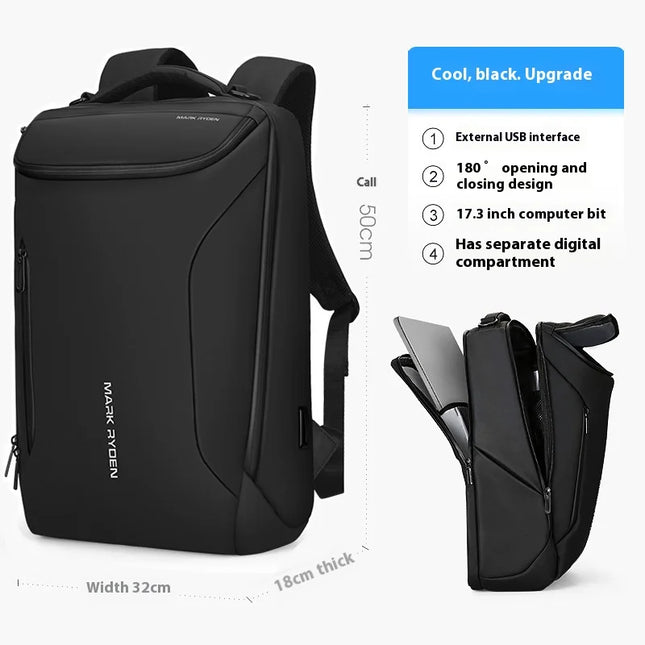 Hochwertig Business-Rucksack 17 Zoll schwarz