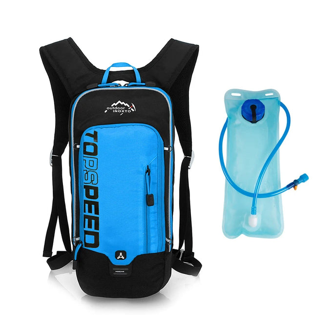 Outdoor-Rucksack neongruen Trinkblase