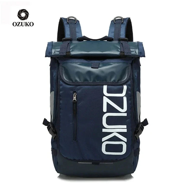 Sportlicher Rolltop-Rucksack farbig