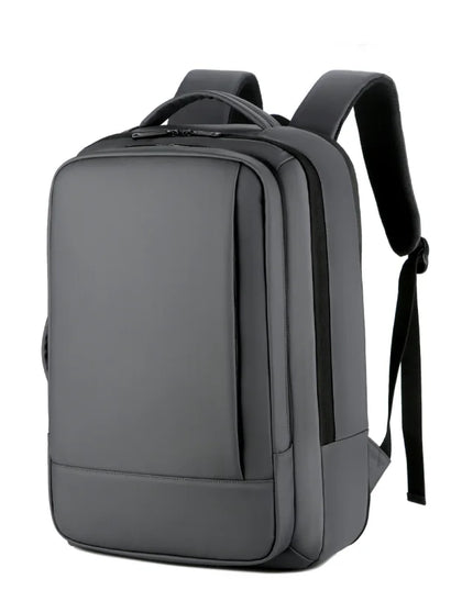 Flacher PU Business-Rucksack schlicht 15"