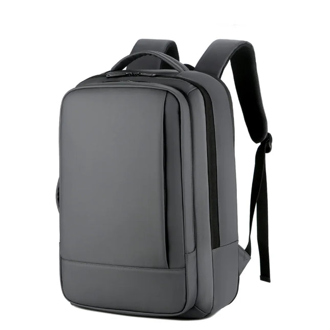 Flacher PU Business-Rucksack schlicht 15"