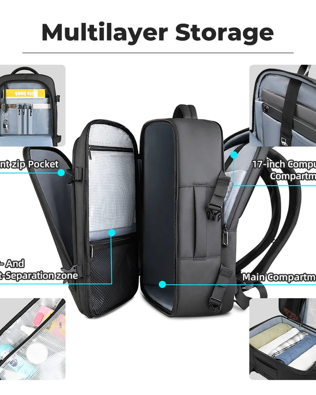 Laptop Rucksack: HK Business Daypack für 17 Zoll Laptops