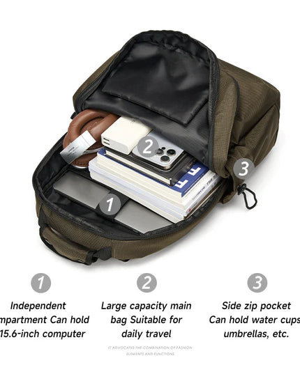 Laptop Rucksack Herren wasserdicht 16 Zoll – Praktisch & Robust