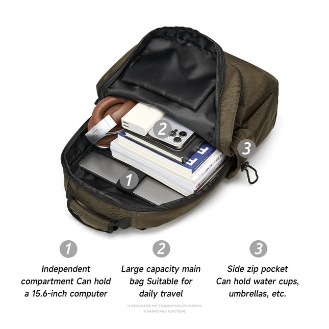 Laptop Rucksack Herren wasserdicht 16 Zoll – Praktisch & Robust