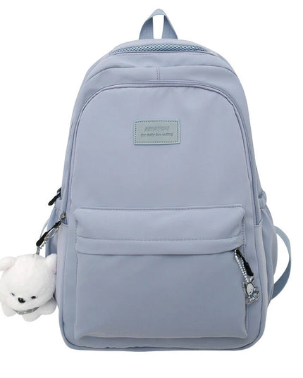 Leichter Uni-Rucksack Damen mit Anhänger
