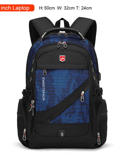 Rucksack 17 Zoll mit Zahlenschloss
