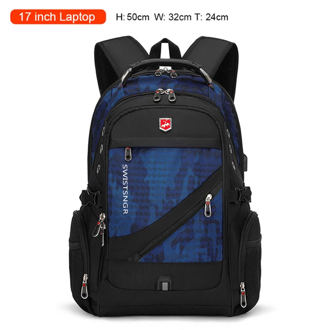 Rucksack 17 Zoll mit Zahlenschloss