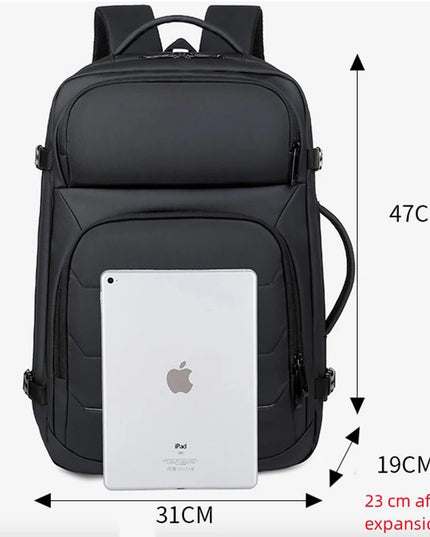 Erweiterbarer Rucksack 17 Zoll mit 4 Fächern