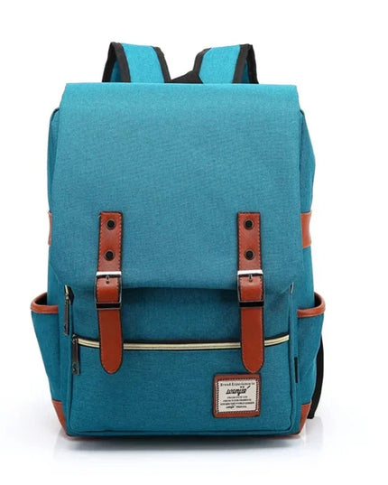 Vintage Rucksack 16 Zoll mit Lederschnallen